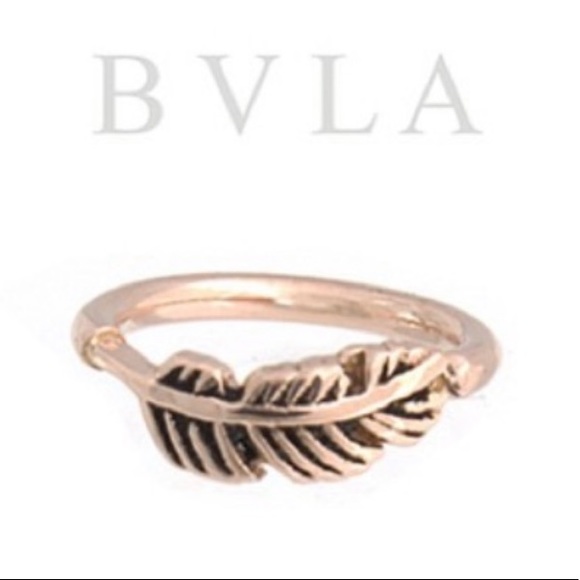 BVLA Gold Feather Hoop - Picture 2 of 2